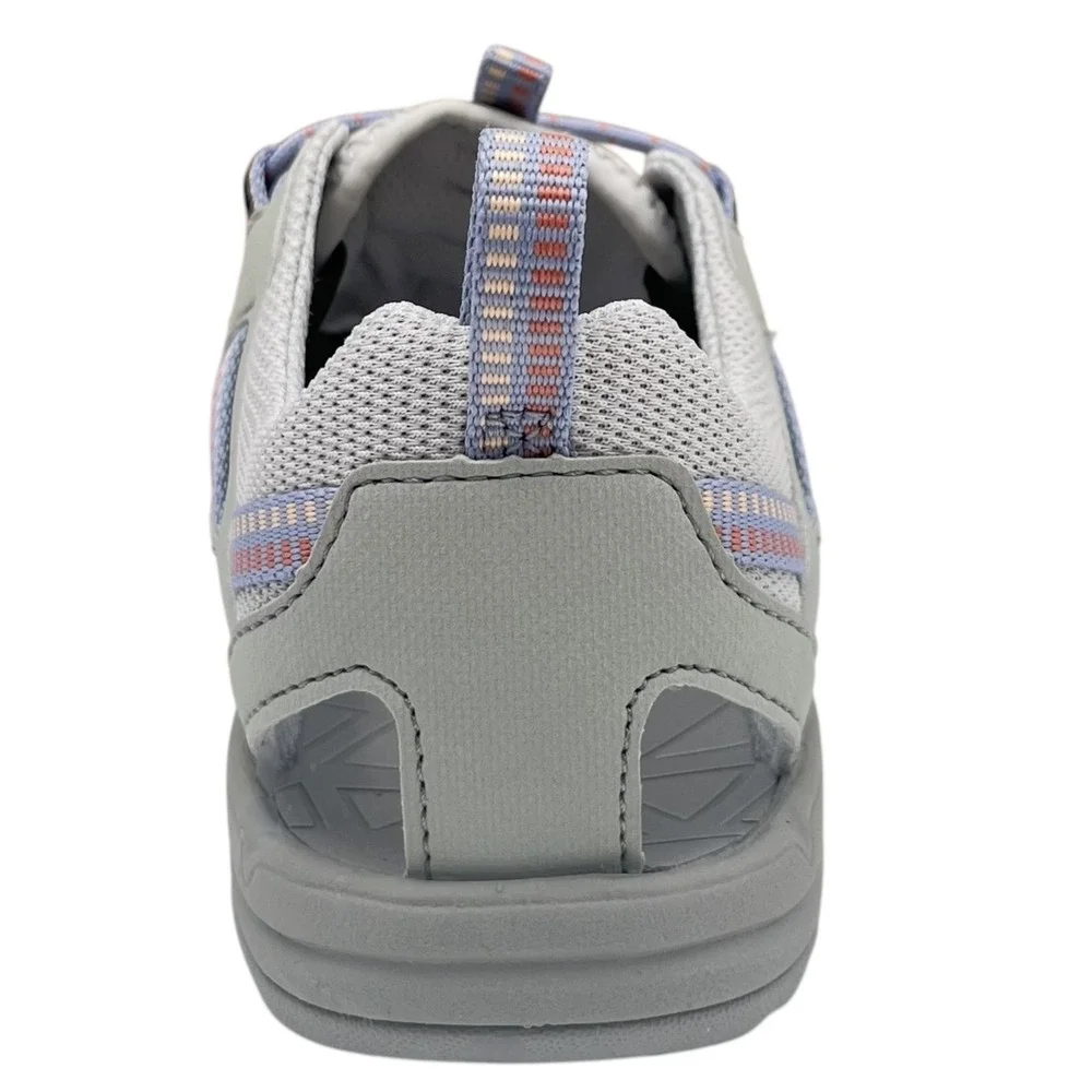 Teva Manatee Youth Girls Sport Sandals Size 1 Gray‎ Lavender Closed Toe Shoes